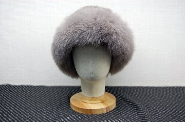 ミンク　ヤーンハット　Foxトリムの画像