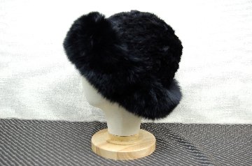 ミンク　ヤーンハット　Foxトリムの画像