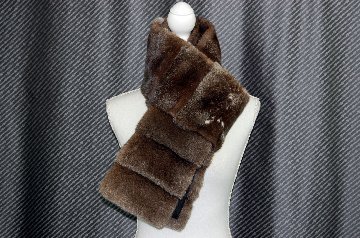 スターダストミンク　ロングマフラーの画像