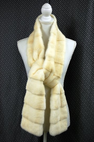 パールミンク　ロングマフラーの画像