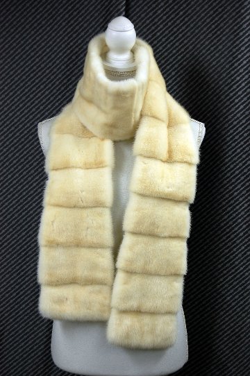 パールミンク　ロングマフラーの画像