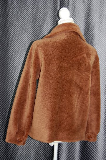 ラムウール　ライダースジャケットの画像