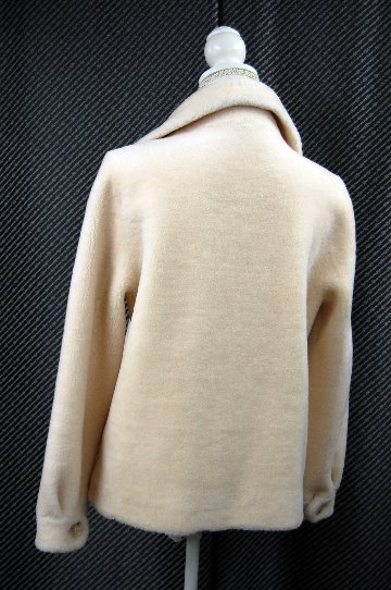 ラムウール　ライダースジャケットの画像