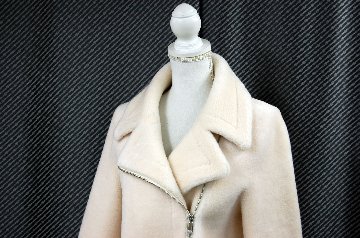 ラムウール　ライダースジャケットの画像