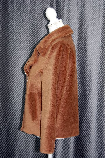 ラムウール　ライダースジャケットの画像