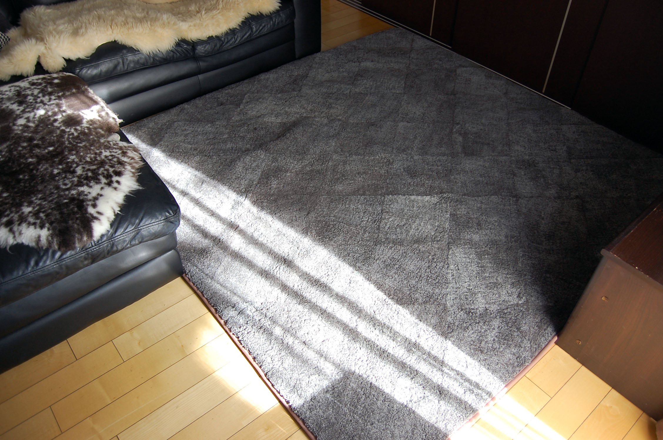 ムートン　ラグ（200×200cm）の画像