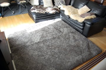 ムートン　ラグ（200×200cm）の画像