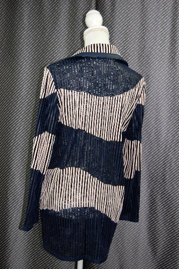 ラムレザー＆レース　リバーシブルジャケットの画像