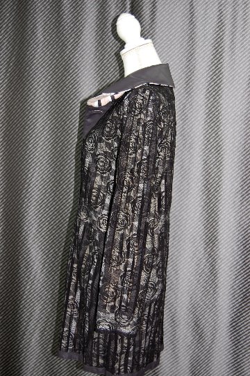 ラムレザー＆レース　リバーシブルロングジャケットの画像