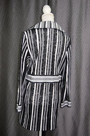 ラムレザー＆レース　リバーシブルロングジャケットの画像