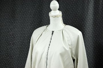ラムレザー　ワイドスリーブジャケットの画像