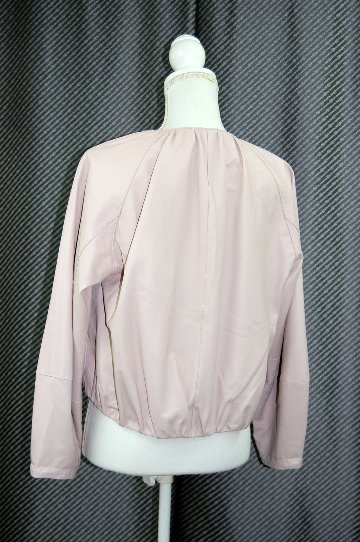 ラムレザー　ワイドスリーブジャケットの画像