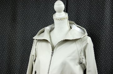 ラムレザー　ハイローヘムフーディージャケットの画像