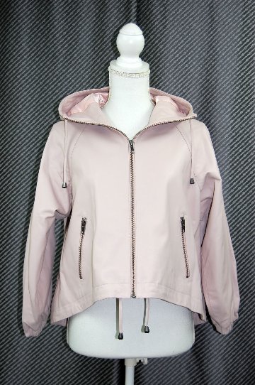 ラムレザー　ハイローヘムフーディージャケットの画像