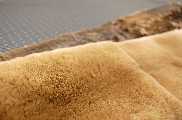 プラックトミンク＆カラクールラム　ダブルフェイスロングマフラーの画像