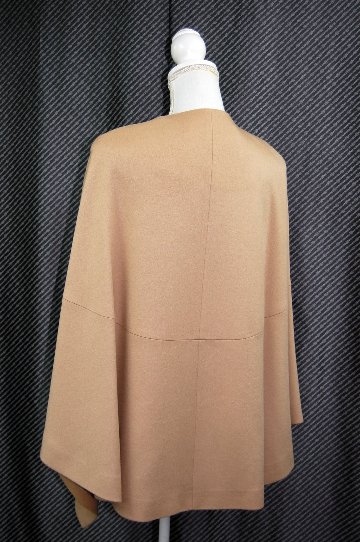 ウールカシミヤ　アシンメトリーラップショールケープの画像
