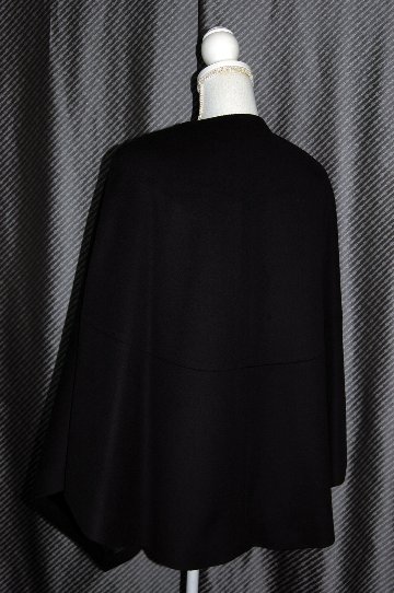 ウールカシミヤ　アシンメトリーラップショールケープの画像