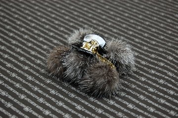 ミンクファー付き　バンスクリップの画像