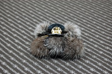 ミンクファー付き　バンスクリップの画像