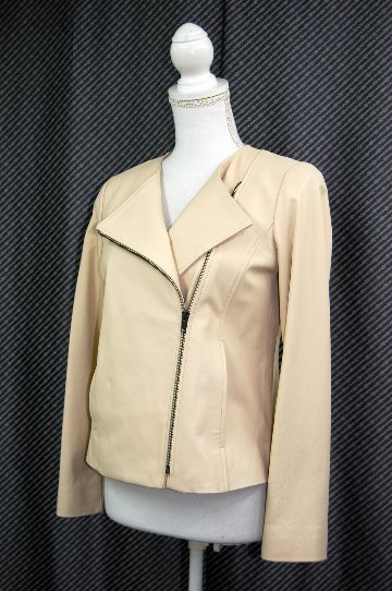 ラムレザー　ダブルフロントジャケットの画像