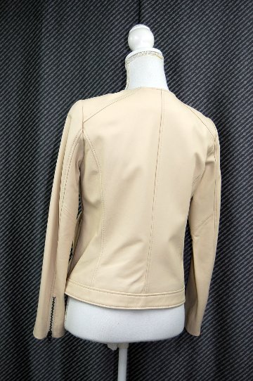 ラムレザー　ダブルフロントジャケットの画像