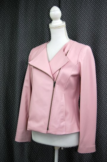 ラムレザー　ダブルフロントジャケットの画像