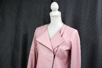 ラムレザー　ダブルフロントジャケットの画像