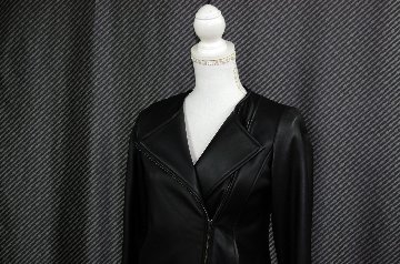 ラムレザー　ダブルフロントジャケットの画像