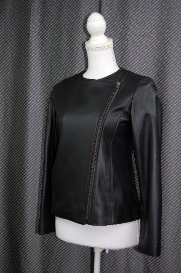 ラムレザー　ダブルフロントジャケットの画像