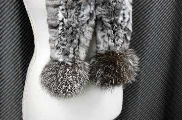 チンチラ　ヤーンロングマフラーの画像