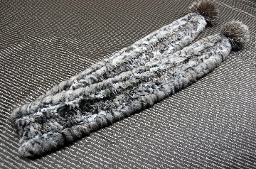 チンチラ　ヤーンロングマフラーの画像