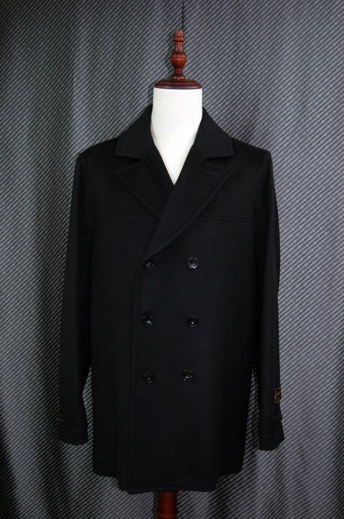 Men'sカシミヤ100％　ダブルブレストハーフコートの画像