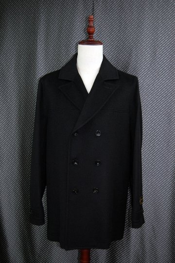 Men'sカシミヤ100％　ダブルブレストハーフコートの画像