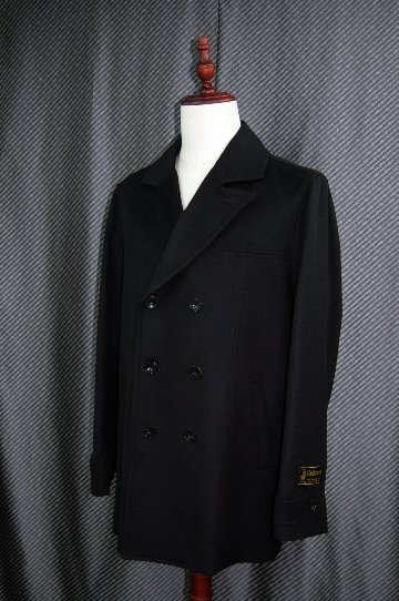 Men'sカシミヤ100％　ダブルブレストハーフコートの画像