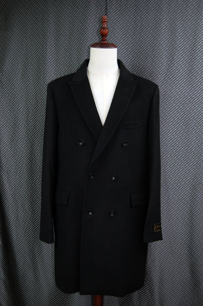 Men'sカシミヤ100％　ダブルブレストコートの画像