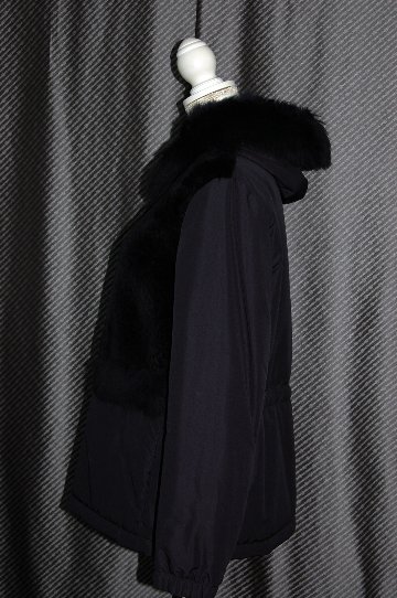ムートン　中綿入りフーディージャケットの画像