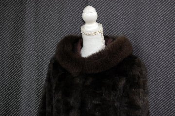 ロシアンセーブル　フーディージャケットFoxトリムの画像