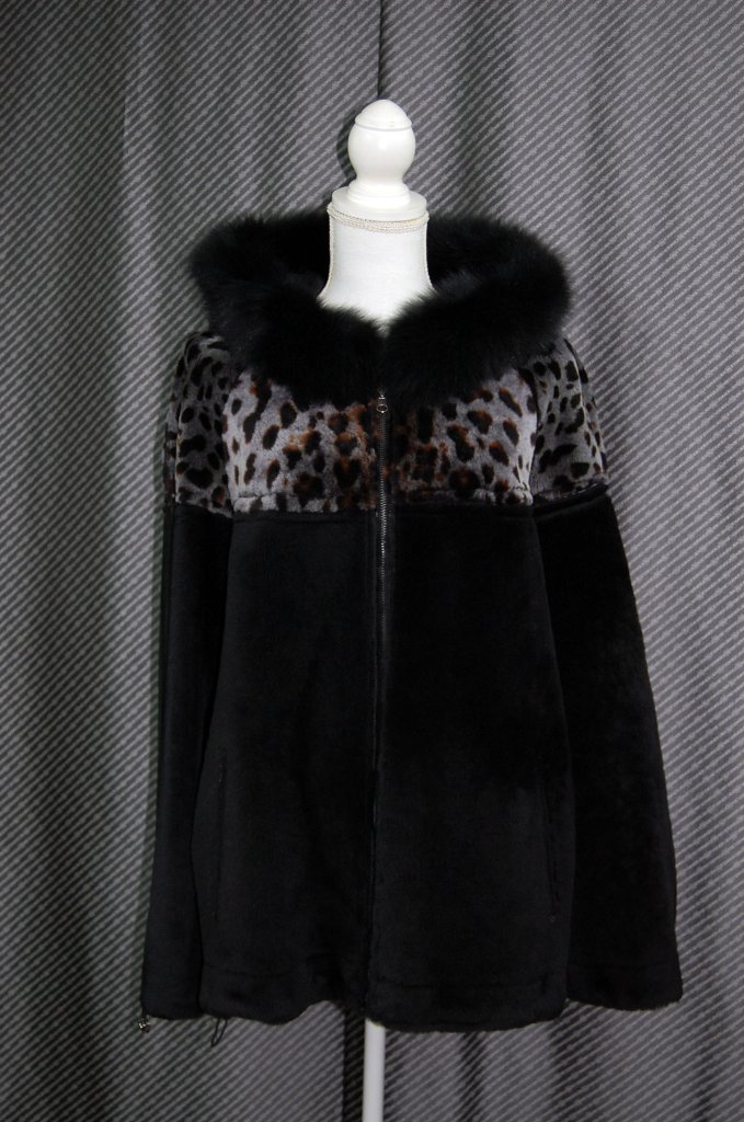 トルコムートン　フーディーコートFoxトリムの画像
