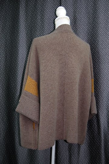 カシミヤ100％　オープンフロントニットカーディガンの画像