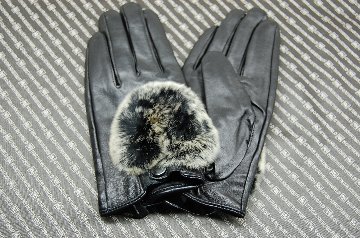 本革ラムレザーショート手袋（Rexトリム）の画像