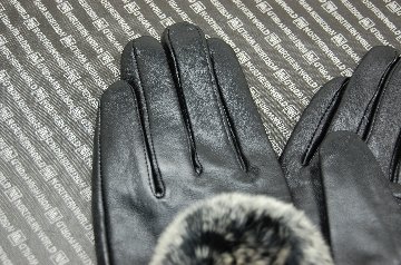本革ラムレザーショート手袋（Rexトリム）の画像