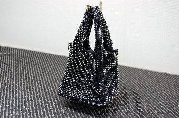 ビジュー　ミニバケットバッグの画像
