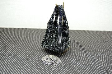 ビジュー　ミニバケットバッグの画像