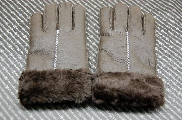Men's本革ムートン手袋の画像
