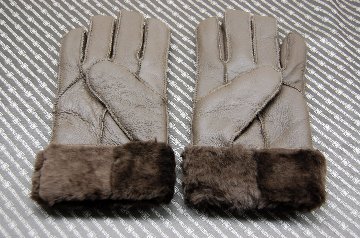 Men's本革ムートン手袋の画像