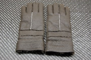 Men's本革ムートン手袋の画像