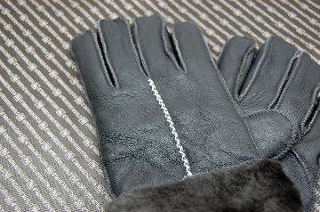 Men's本革ムートン手袋の画像