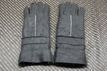 Men's本革ムートン手袋の画像