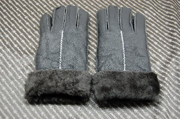 Men's本革ムートン手袋の画像