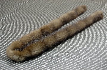 ロシアンセーブル　ストレートロングマフラーの画像